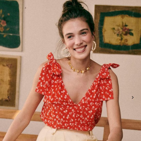 Sezane Tops - Sézane Lara Blouse, size 4/36, like new